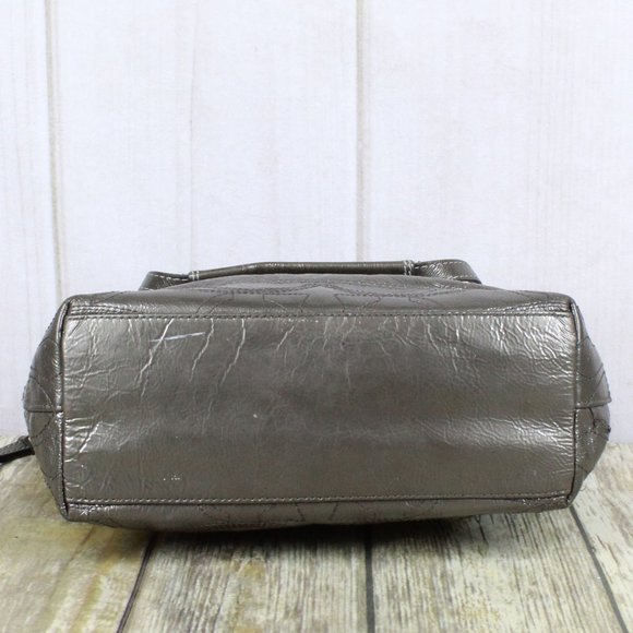 COACH Signature Patent Leather Tote Shoulder Bag - Picture 6 of 12